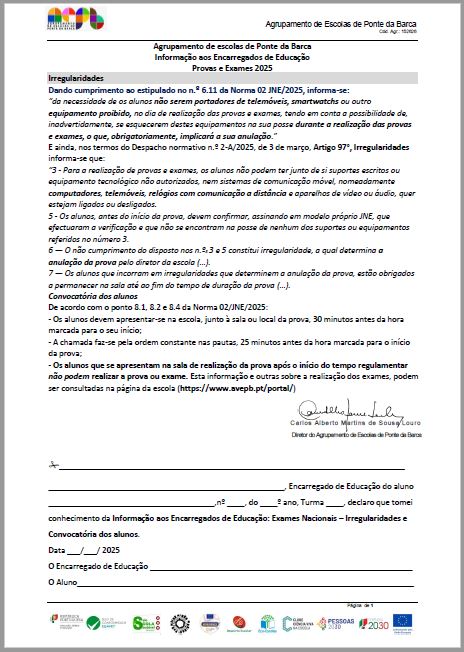 2506 informacaoes ee alunos exames